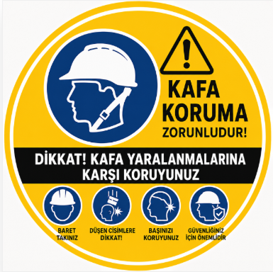 Kafa Koruma - Uyarı Levhaları