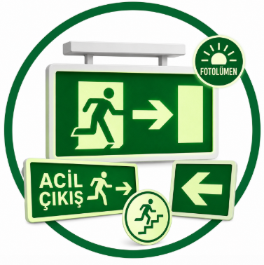 Acil Çıkış Levhaları- Fotolümenli Levhalar