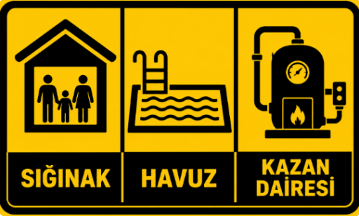 Sığınak - Havuz - Kazan Dairesi