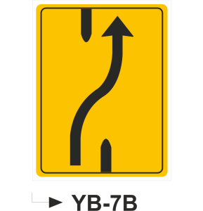 Yol Değişimi Giriş  Tabelası- Uyarı Levhaları