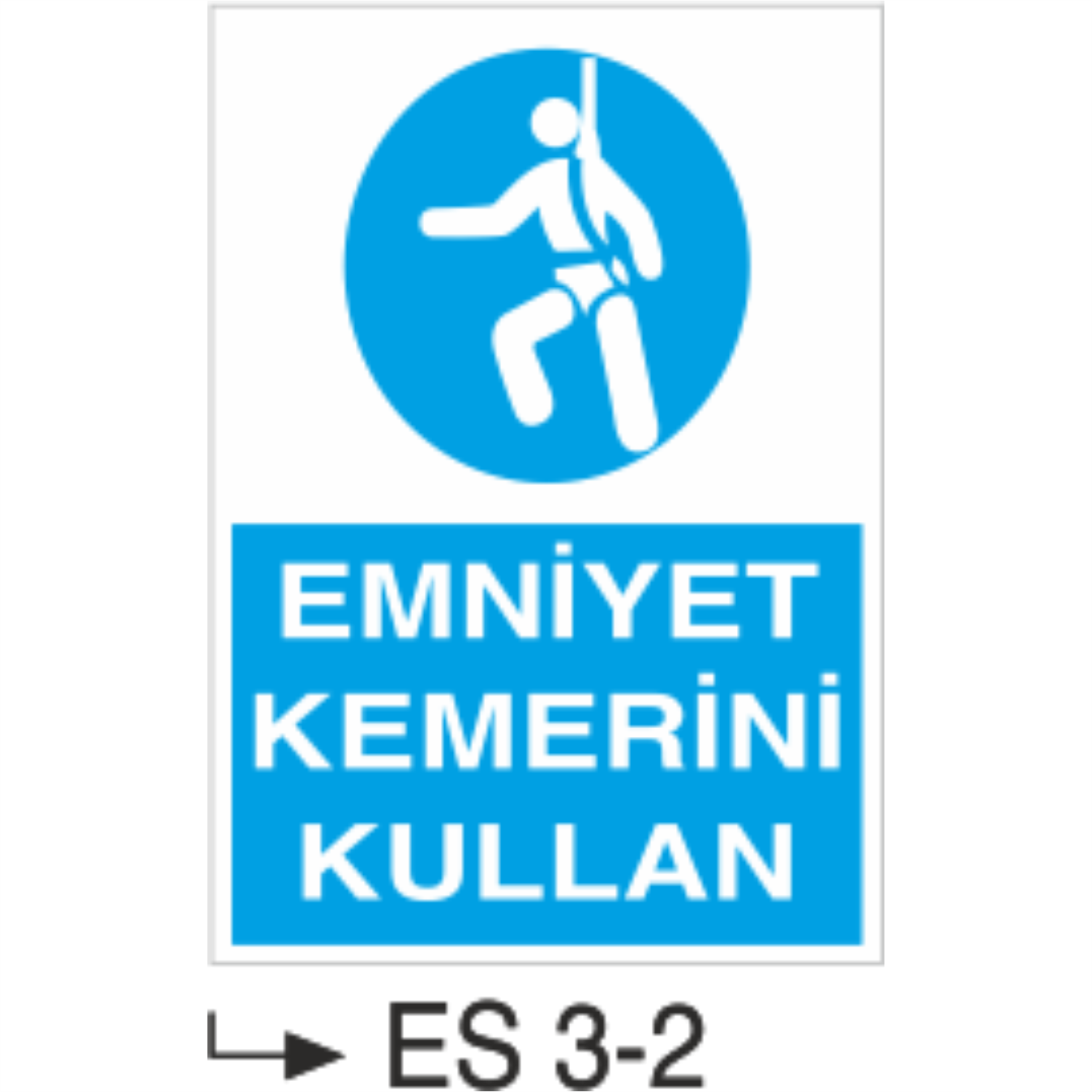 Emniyet Kemerini Kullan-Uyarı  Levhası