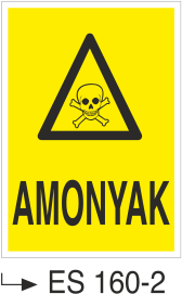 Amonyak- Uyarı Levhası