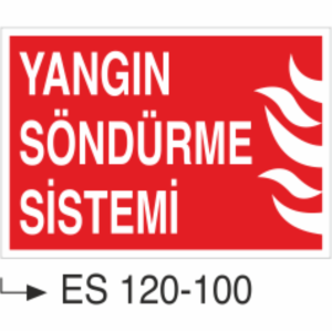 Yangın Söndürme Sistemi- Uyarı Levhası