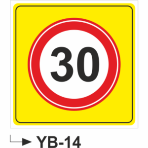 YB-14 Uyarı Levhası