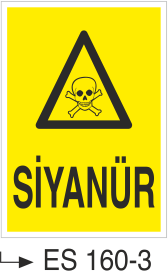 Siyanür- Uyarı Levhası