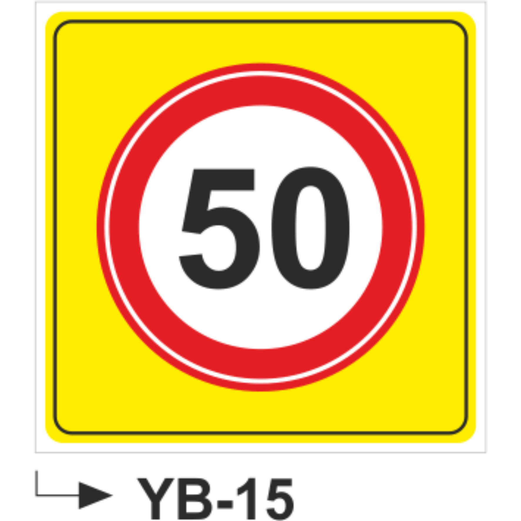 YB-15 Uyarı Levhası