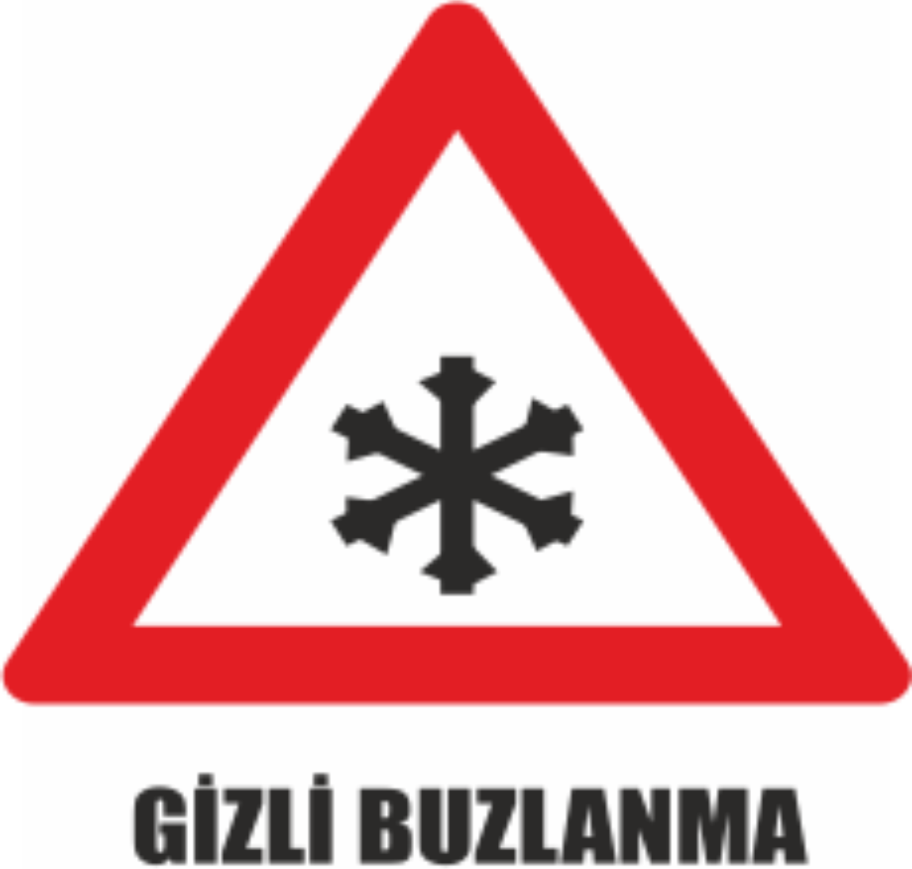 Gizli Buzlanma Tabelası  - Uyarı Levhaları