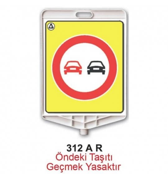 Öndeki Taşıtı Geçmek Yasaktır Levhası (ADL312)