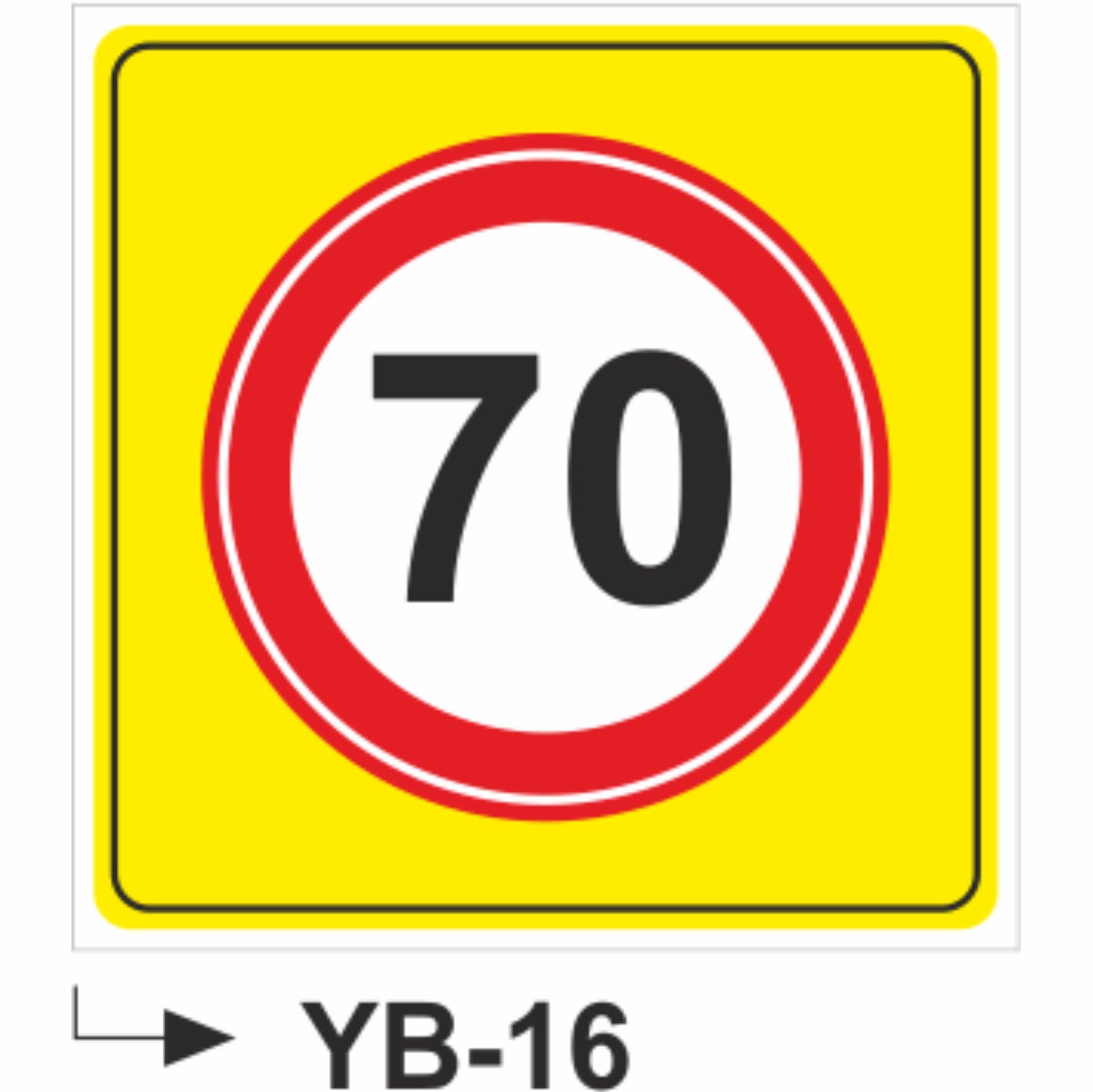 YB-16 Uyarı Levhası