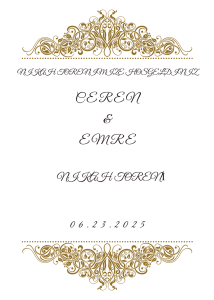 Nikah Karşılama Panosu (KRP0003)