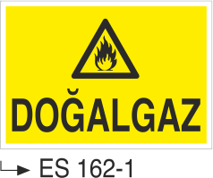 Doğalgaz-Uyarı Levhası