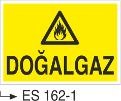 Doğalgaz-Uyarı Levhası