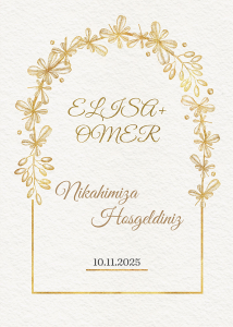 Nikah Karşılama Panosu (KRP0019)