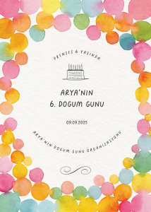 Doğum Günü Karşılama Panosu (KRP0027)