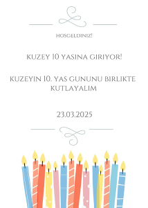 Doğum Günü Karşılama Panosu (KRP0030)