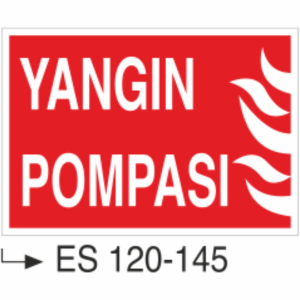 Yangın Pompası- Uyarı Levhası