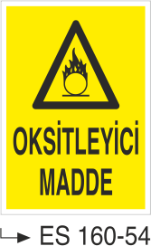 Oksitleyici Madde- Uyarı Levhası