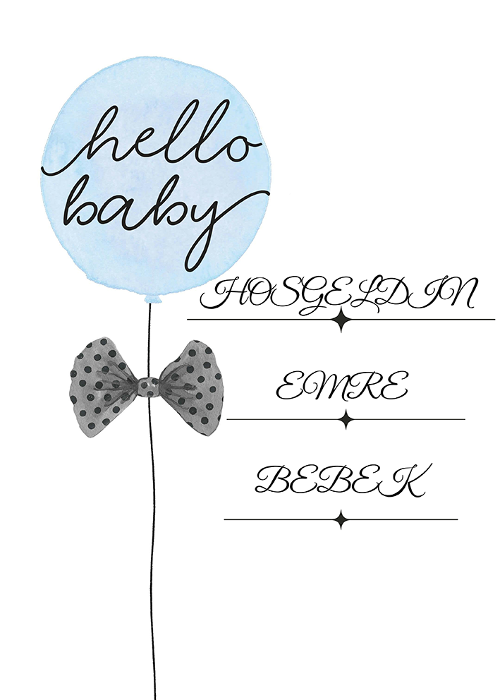 Baby Shower Karşılama Panosu (KRP0057)