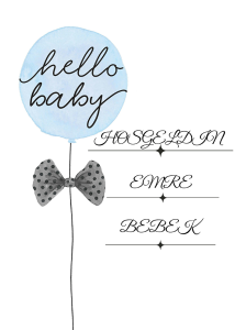Baby Shower Karşılama Panosu (KRP0057)