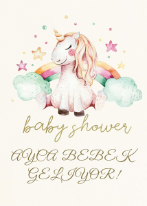 Baby Shower Karşılama Panosu (KRP077)