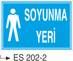 Soyunma Yeri- Uyarı Levhası