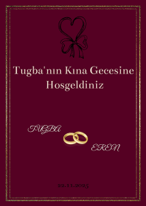 Kına Karşılama Panosu (KRP0082)