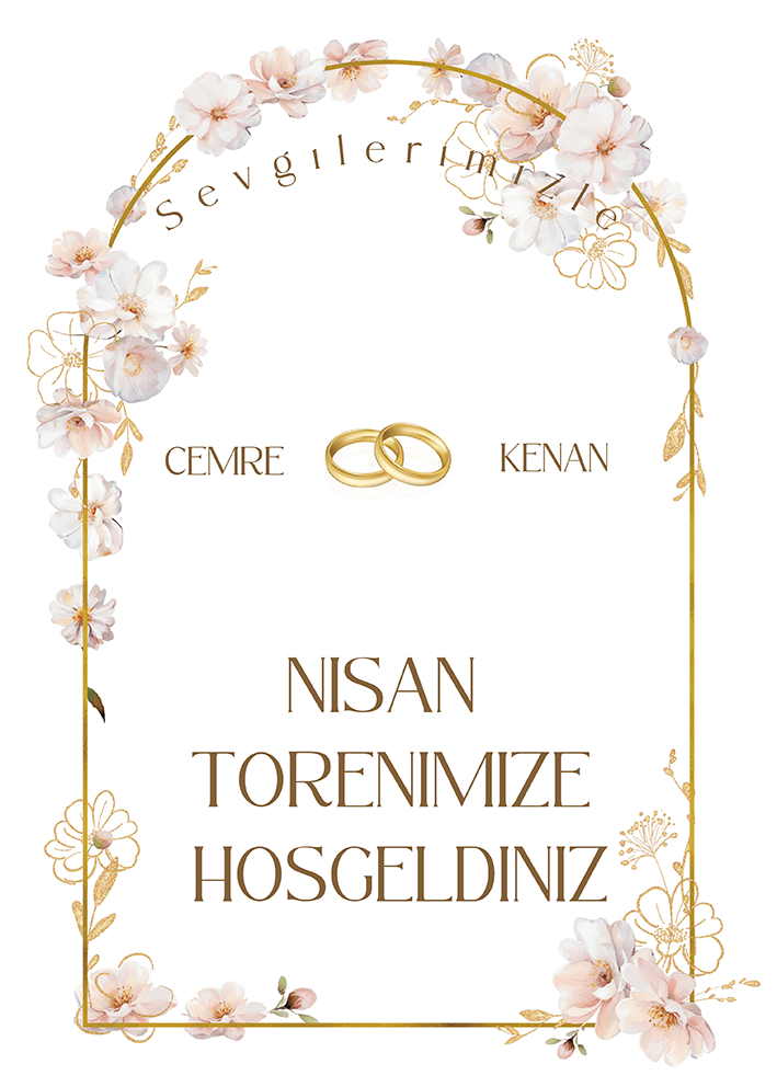 Nişan Karşılama Panosu (KRP0083)