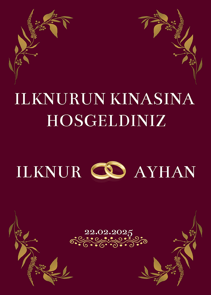 Kına Karşılama Panosu (KRP0085)