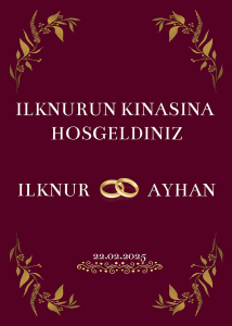 Kına Karşılama Panosu (KRP0085)