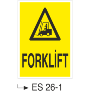 Forklift- Uyarı Levhası