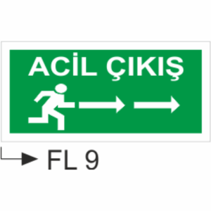 Acil Çıkış/Exıt - Uyarı Levhaları