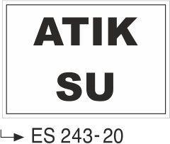 Atık Su - Uyarı Levhası