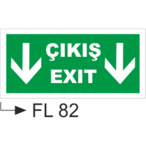 Çıkış Exit - Uyarı Levhaları