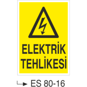 Elektrik Tehlikesi-Uyarı Levhası