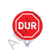 Duba, Koni, Dikme, Delinatör Üstü Yuvarlak Uyarı Panosu
