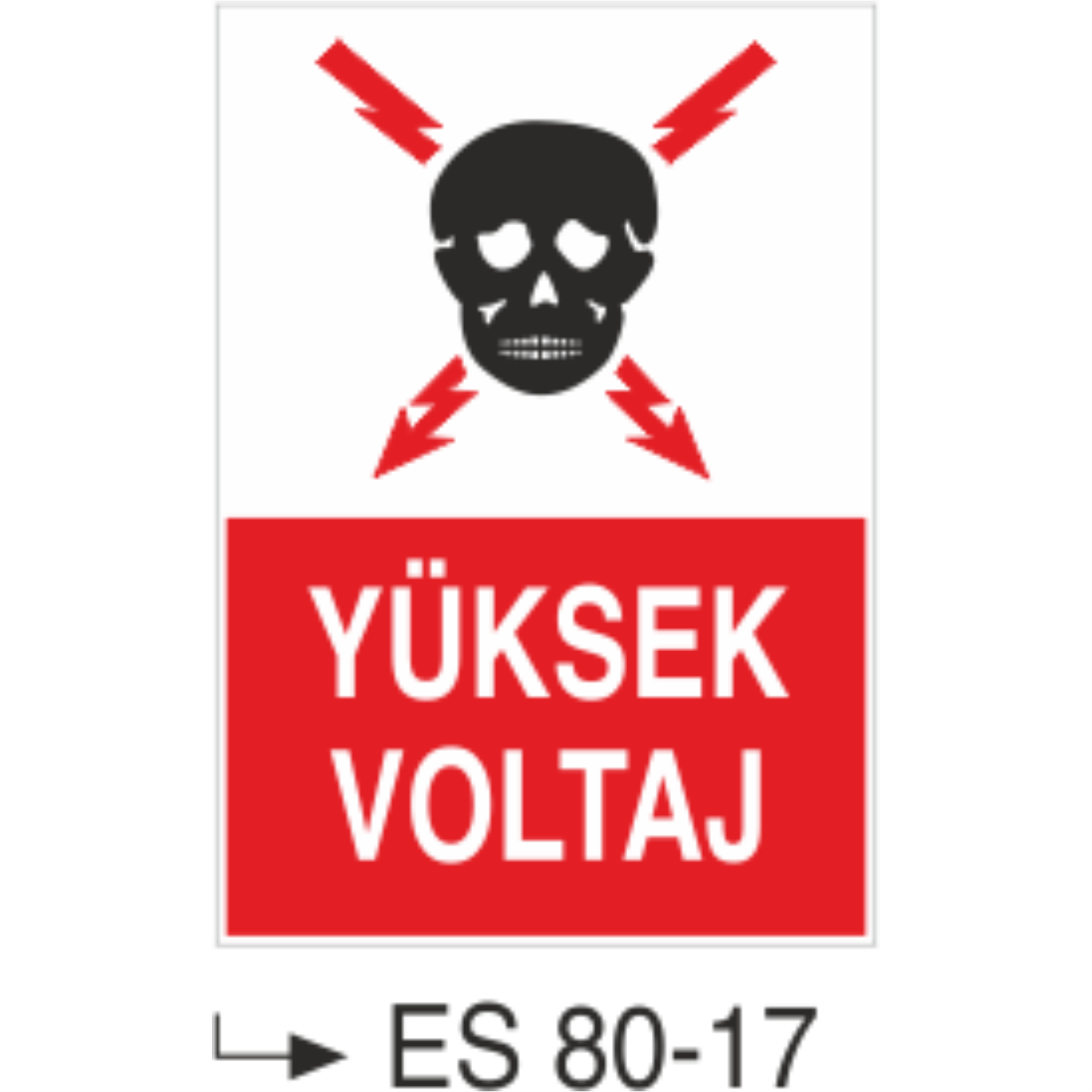 Yüksek Voltaj-Uyarı Levhası