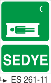 Sedye -Uyarı Levhası