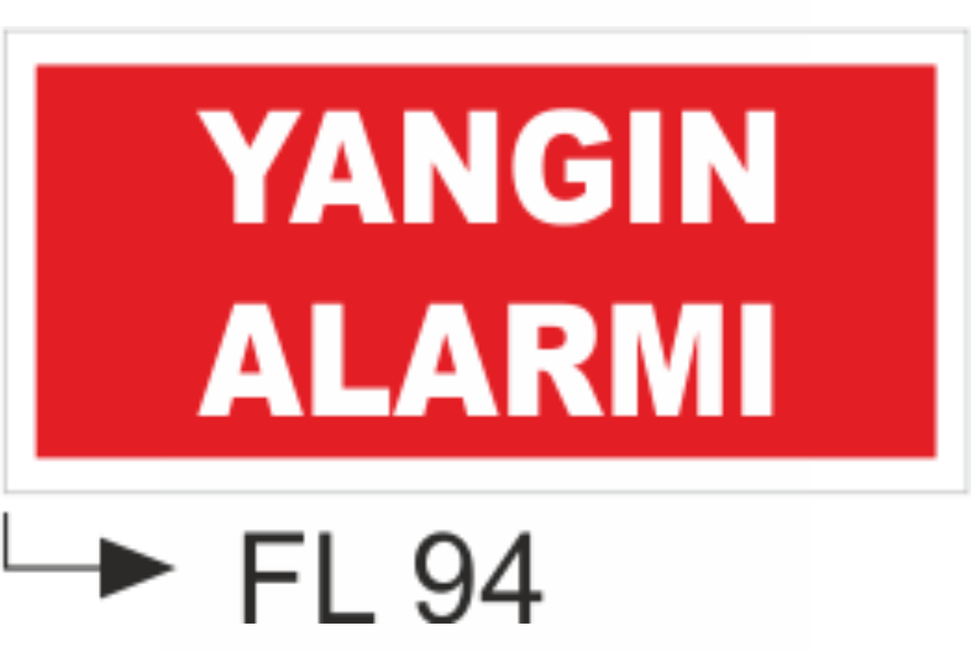 Yangın Alarmı - Uyarı Levhaları