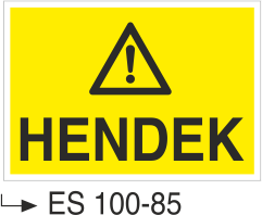Hendek - Uyarı Levhası