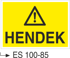 Hendek - Uyarı Levhası
