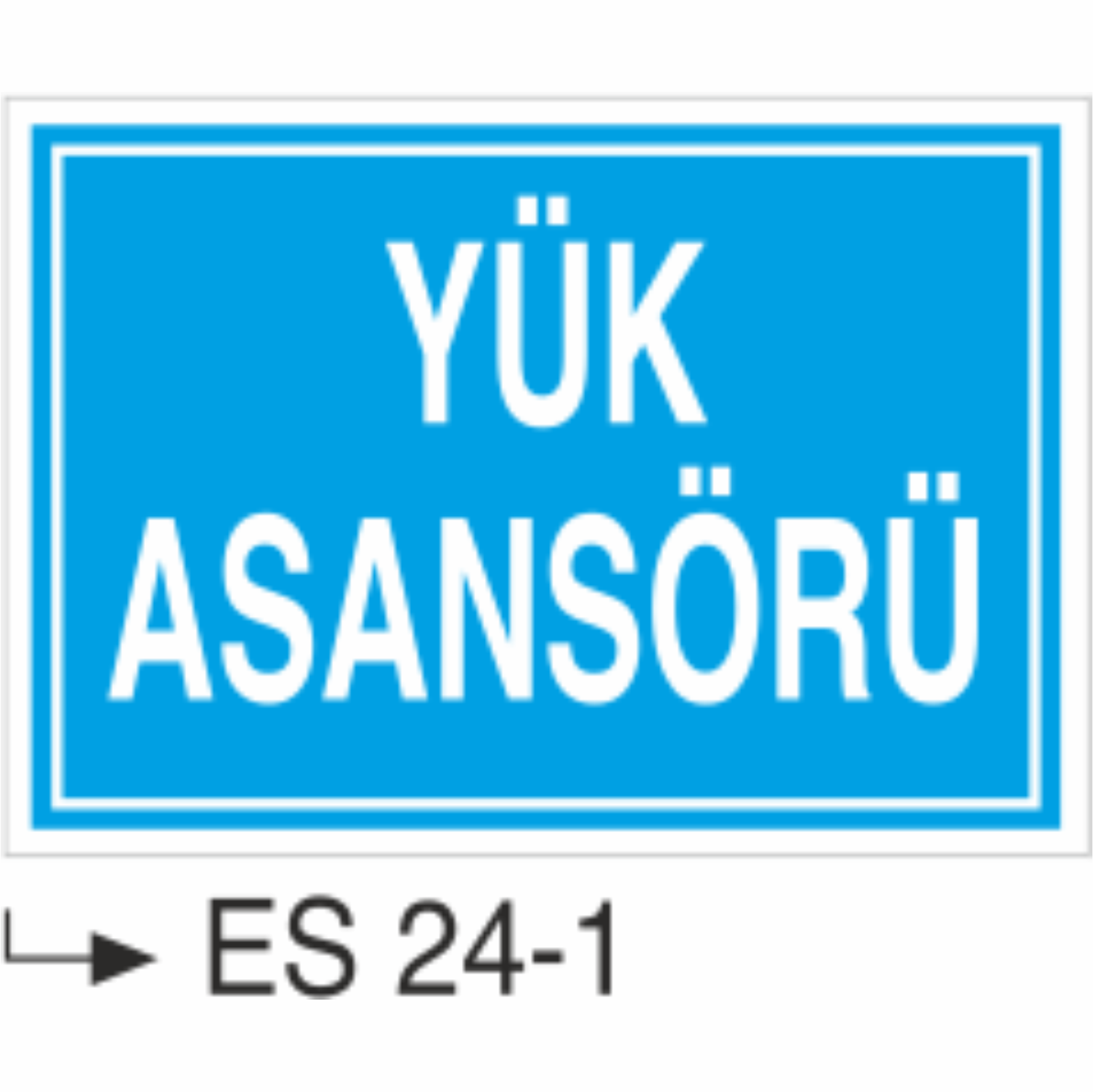 Yük Asansörü- Uyarı Levhası