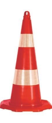 Tpe Trafik Konisi 70 Cm Çift Reflektifli Trafik Dubası  (ADL12376)