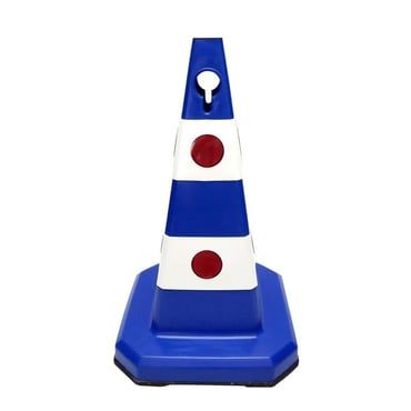 Ultra Kedi Gözlü Koni Mavi Ağırlıklı 60 cm Trafik Dubası  (ADL12352TKA)