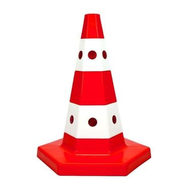 Klasik Kedi Gözlü Trafik Konisi 50 cm Trafik Dubası  (ADL12300TK)