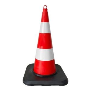 TPE Trafik Konisi 75 cm Ağırlıklı Çift Reflektifli Trafik Dubası  (ADL12389TKAR2)