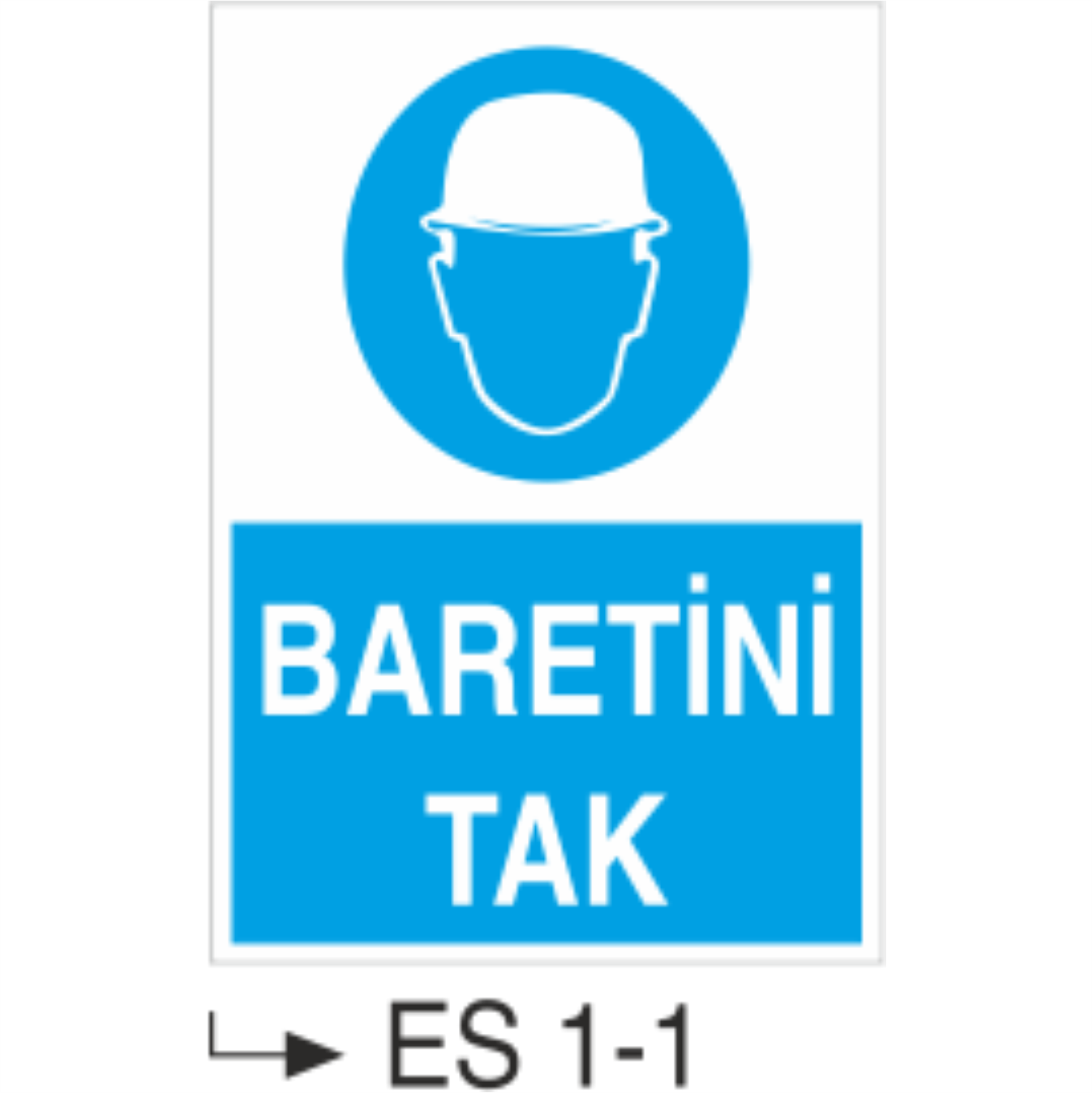 Baretini Tak - Uyarı Levhası