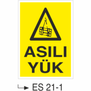 Asılı Yük- Uyarı  Levhası