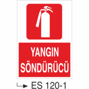 Yangın Söndürücü- Uyarı Levhası