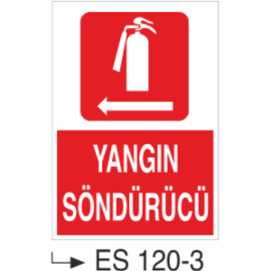 Yangın Söndürücü- Uyarı Levhası