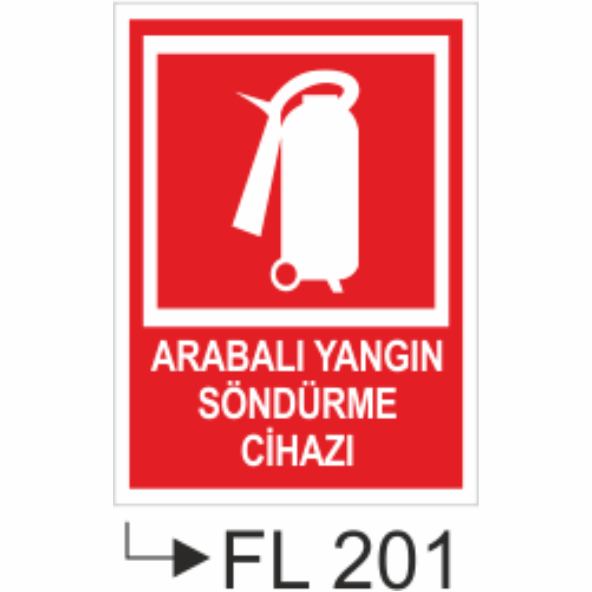 Arabalı Yangın Söndürme Cihazı - Uyarı Levhaları